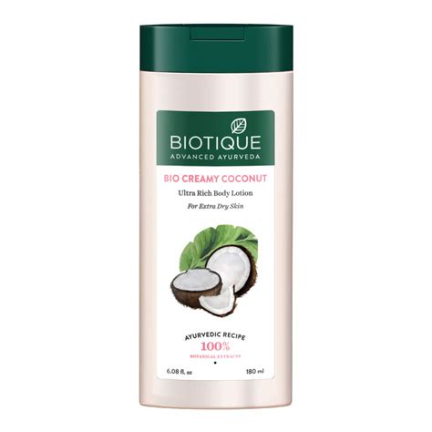 Buy Biotique Creamy Coconut Deep Nourish Body lotion For Extra Dry Skin ...