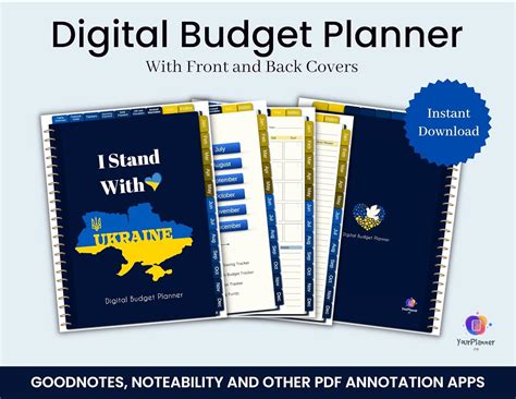 Ukrainian Digital Budget Planner, GoodNotes Planner, Budget Planner ...