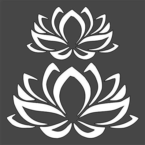 Kachi Pencil Art & Craft Layering Stencil, Lotus Flower 8X8 in Crafts ...