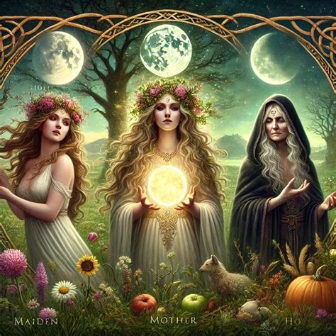 The Triple Goddess: Maiden, Mother, and Crone in Witchcraft | Triple ...