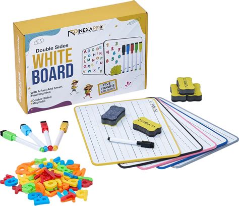 Amazon.com : 5 Pack Dry Erase Board 9x12 Magnetic Double-Sided ...