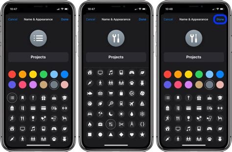 Guide To Change Colors And Icons Of Reminders Lists On iOS - MobyGeek.com