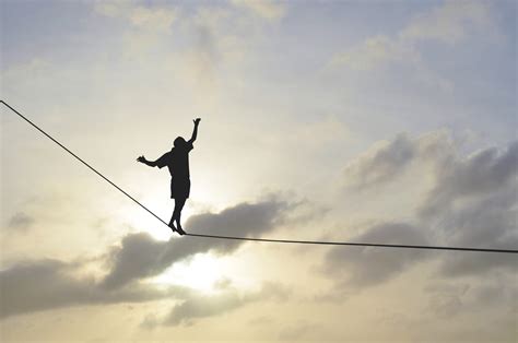 Tightrope Silhouette