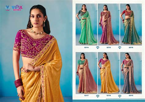 VIPUL AMAIRA VOL 9 WHOLESALE CHIFFON ETHNIC WEAR INDIAN SAREES FOR ...