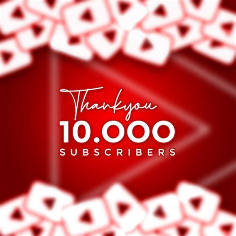 Celebration 10k subscribers thank you | Premium PSD