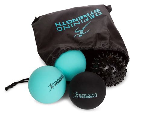 Massage Balls Set for Trigger Point Release - Spiky Lacrosse, Peanut Roller, Ideal for Plantar ...