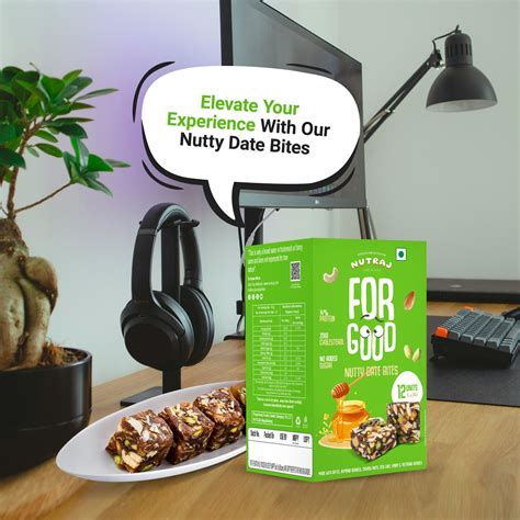 Nutraj For Good Nutty Date Bites 180g (15g x 12 Pieces)