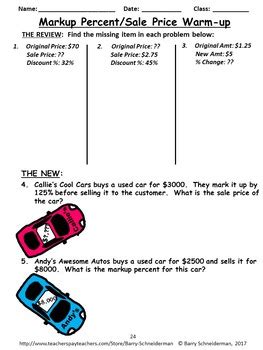 Image result for Math Markup Problems