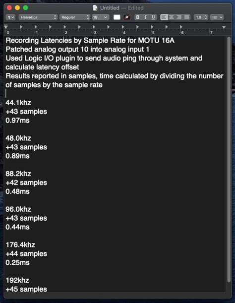 Audio Interface Latency Chart 的图像结果