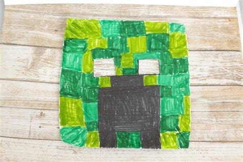Image result for Creeper Mask Tutorial