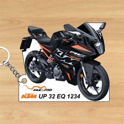 KTM RC 200 - Personalized KTM Keychain - Wood, Acrylic, Metal Printed ...