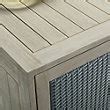 Isola Cabinet with Four Doors in Weathered Teak & Harbor Blue Wicker ...