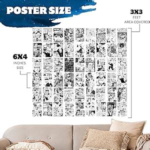 Anime Posters, Set of 10 Mix Anime posters for wall, Self Adhesive dots ...