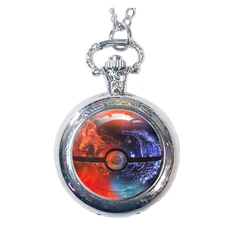Buy Pokemon Pokeball Pocket Watch Anime Pokemon Go Pikachu Pokemon ...