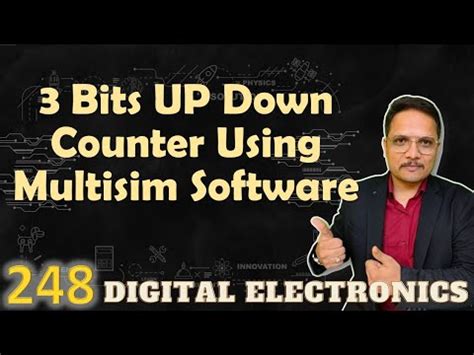 3 Bits Up Down Counter using Multisim Software Video Lecture - Crash ...