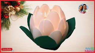 PORTA VELA DE COLHER DE PLÁSTICO | Cantinho do Video