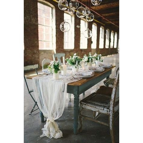 Image result for Cheese Cloth Runner On Round Table