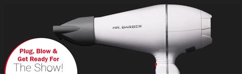 Mr. Barber MB-AMW Airmax with 2 Air Flow Detachable Nozzles Turbo Motor ...