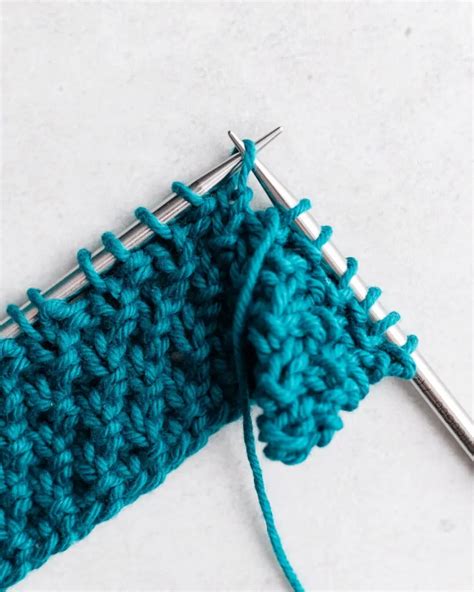 Moss Stitch Knitting Pattern 的图像结果