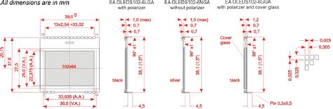 OLEDS102-6 OLED Display Modules - DISPLAY VISIONS | Mouser