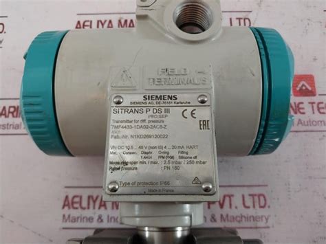 Siemens 7Mf4433-1Da02-2Ac6-z Transmitter For Differential Pressure Pn ...