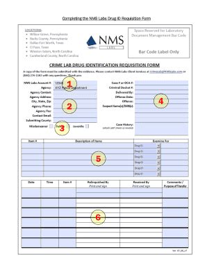 Fillable Online Completing the NMS Labs Drug ID Requisition Form Fax ...