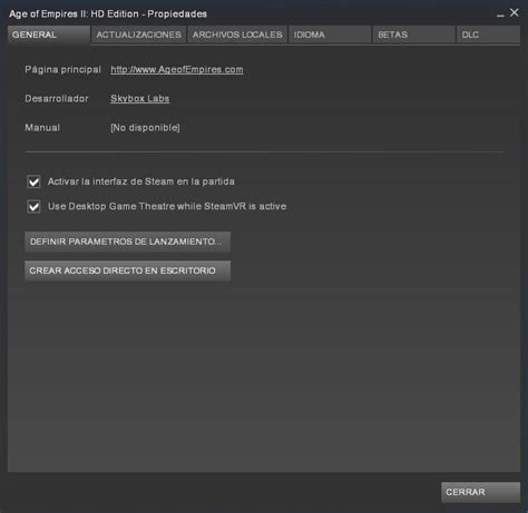 Seleccionar la opción de Definir Opciones de Lanzamiento - ludw.in