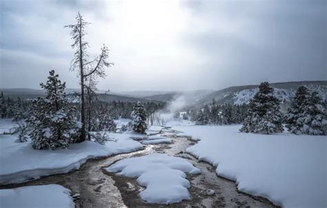 Wallpaper winter, nature, river for mobile and desktop, section природа ...