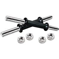 Buy GRIFFIN Fiber Grip Steel Dumbbell Rods with nut, 14 Inches, 1 Pair ...