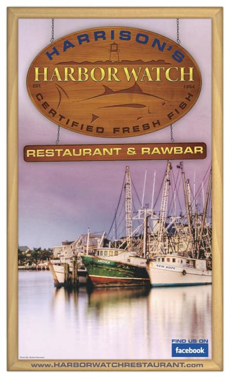 Dinner Menu - Harrison's Harbor Watch