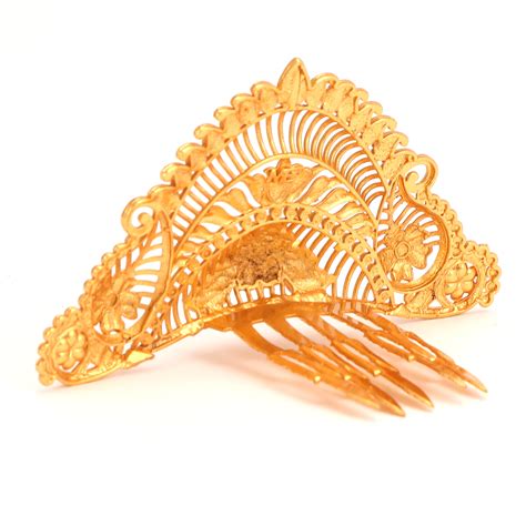 Paisley Motif Jali Work Bridal Crown