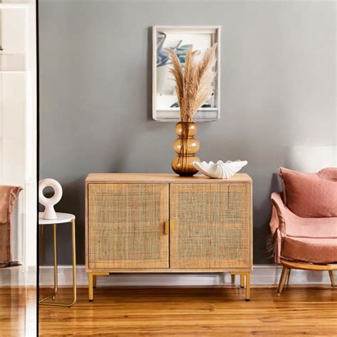 Divi Rattan Webbed Sideboard – Nismaaya Decor
