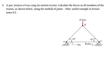 Image result for Truss Joint Method Calculations Using Trigonometry