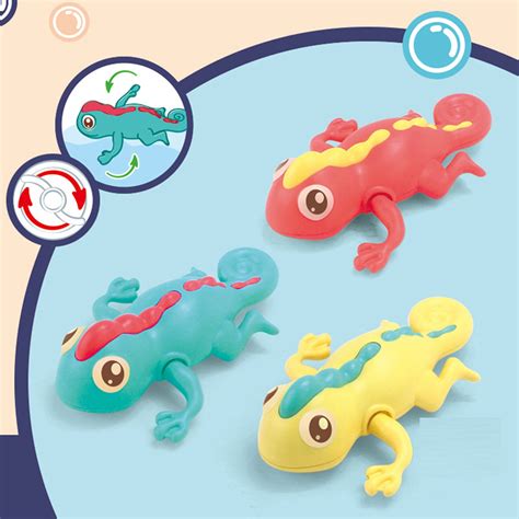 Buy Woshilaocai Bathroom Lizard Toy With Bright Colors Bottom Drain ...