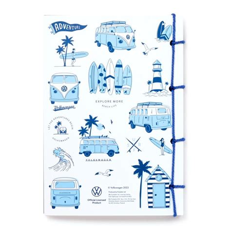 Explore More Volkswagen VW T1 Camper Bus A5 Notebook Outdoor and ...