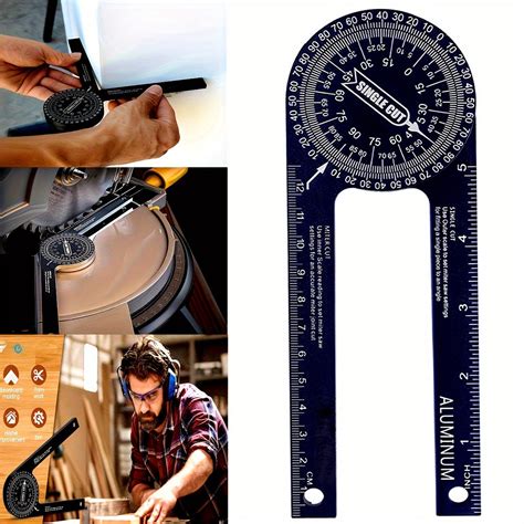 Aluminum Miter Saw Protractor 7 Inch Rust Proof Angle Finder – CRAZE