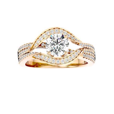 Buy Beguile 55 Pointer Round Lab Diamond Ring | Fiona Diamonds