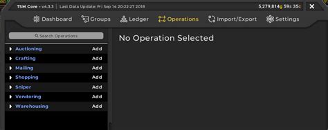 Image result for TSM Auctioning Operations String