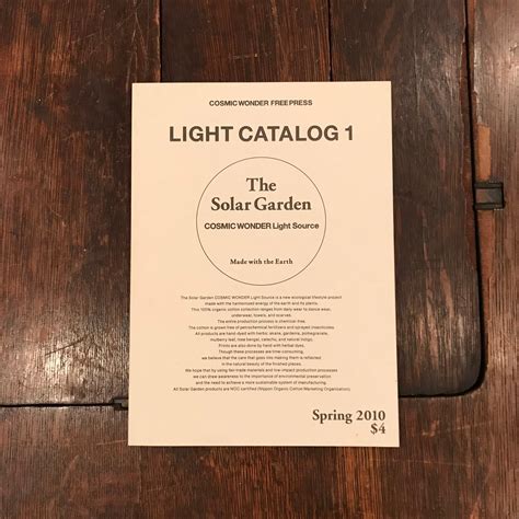 Light Catalog 1: The Solar Garden / COSMIC WONDER Light Source | 百年