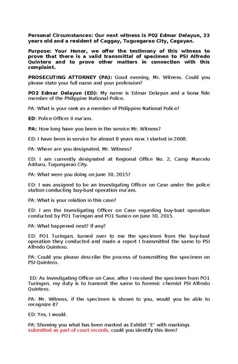 Delayun - Affidavit - Personal Circumstances: Our next witness is P02 ...