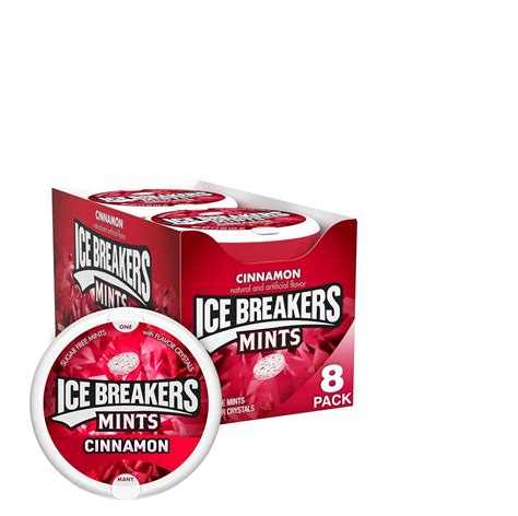 ICE BREAKERS Sugar Free Mints, Cinnamon, 1.5 Ounce (Pack of 8) : Amazon ...