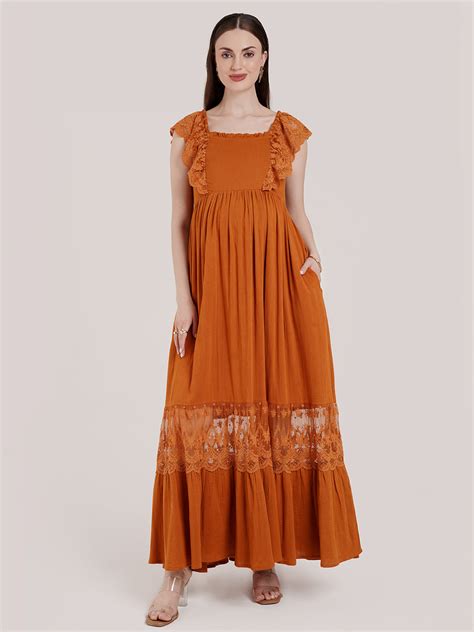Buy Boho Lace Maternity Dress