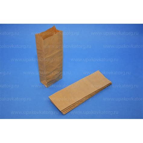 Бумажный пакет в полоску с полиэтиленовым покрытием 21x7x4, 22,5x8x5 см ...