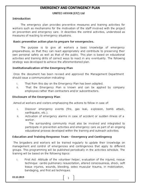 Image result for Emergency Department Contingency Plan