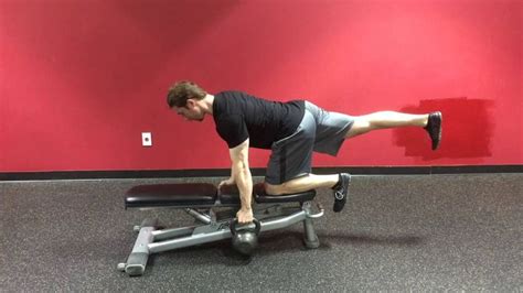 Quadruped Bench Row Variations (Bird Dog Row) | Bench workout ...