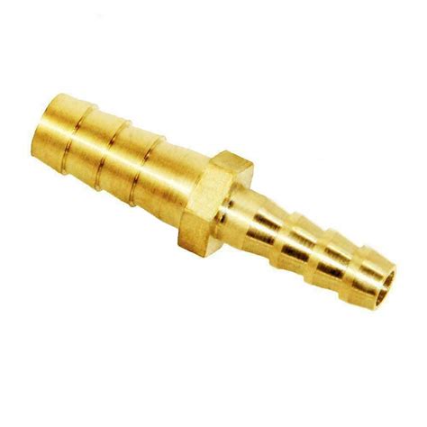 Joywayus Brass Hose Barb Reducer,1/4" to 3/8" Barb Reducer Fitting ...