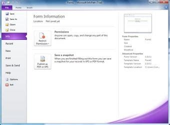 Using Microsoft InfoPath 的图像结果