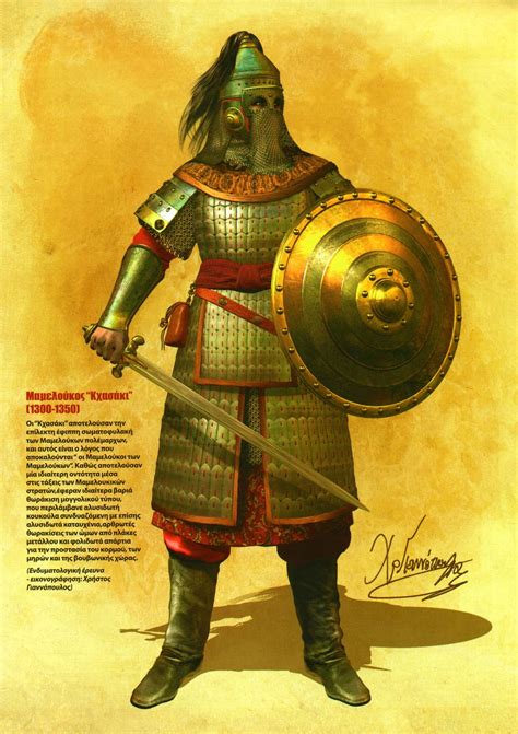 Heavily armed Mamluk, 1300-1350. | Persian warrior, Historical warriors ...
