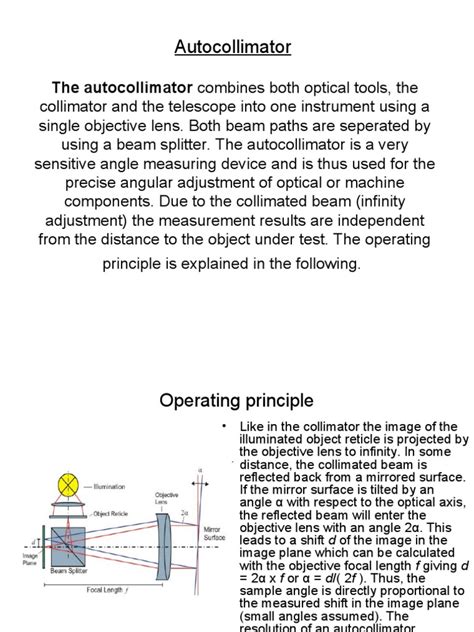 Image result for Auto-collimation Optique