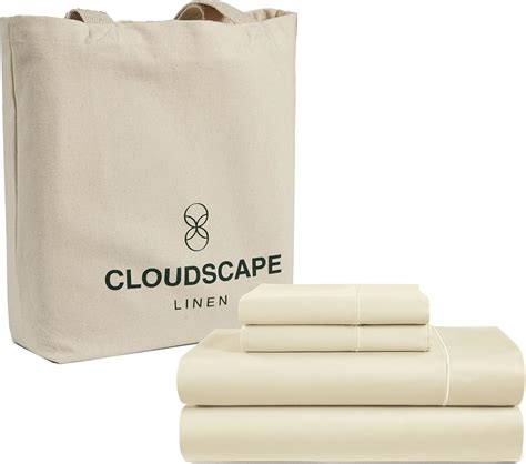 Amazon.com: 100% Egyptian Cotton Sheets Queen Size - 4 Pcs, Off White ...